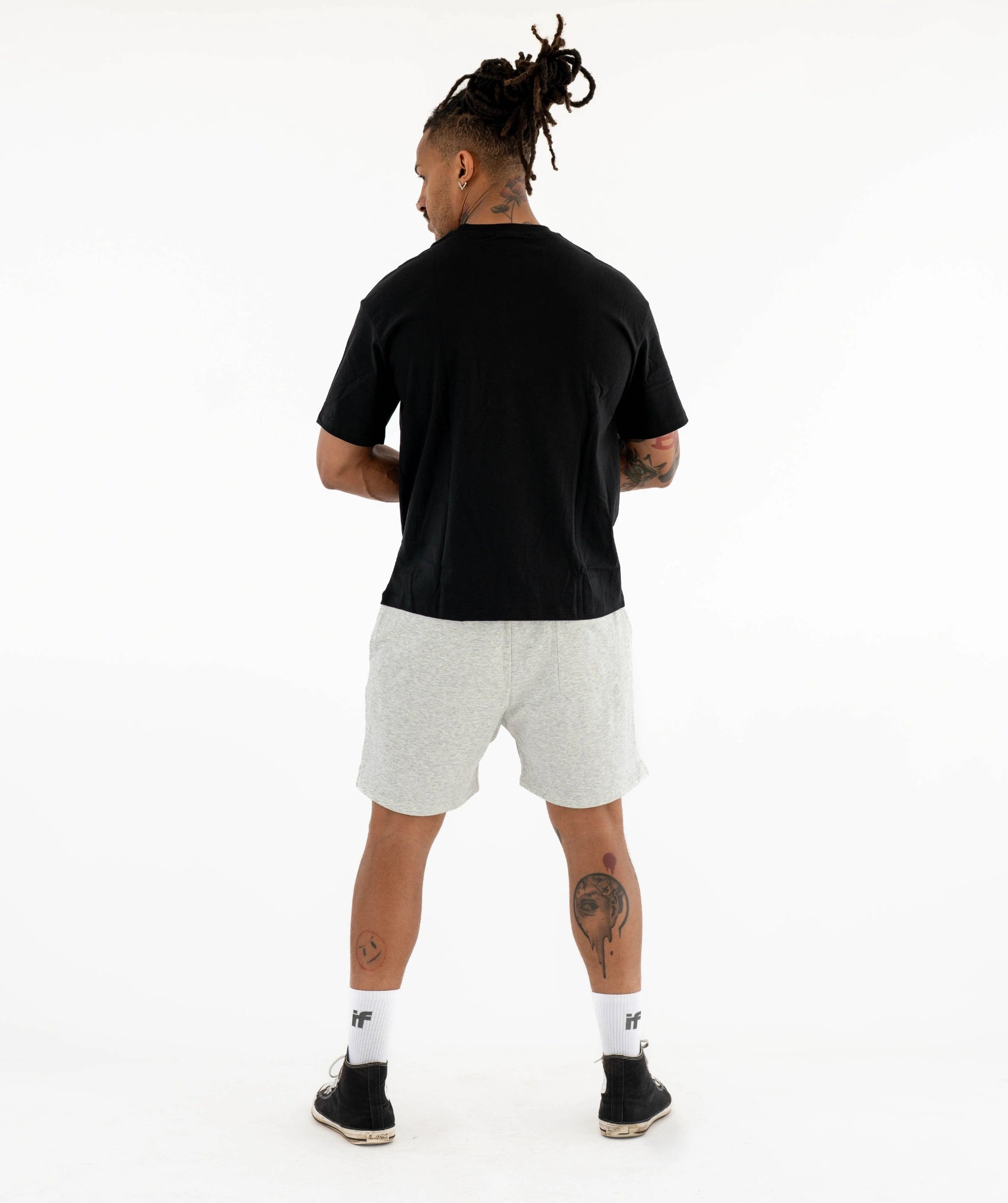 Men's Lifting Shorts - Grey Marl