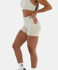 Nahtlose Shorts für Damen - Schwarz