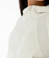 Damen-Kapuzenpullover mit Reißverschluss - Grau