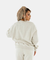 Women's Oversized Sweater Creme Marl