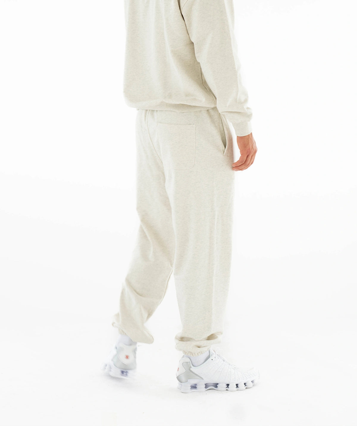 tracksuit and white sneakers 