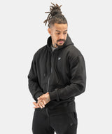 Men's Zip Up Hoodie - Black
