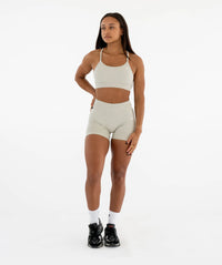 Nahtlose Shorts für Damen - Schwarz