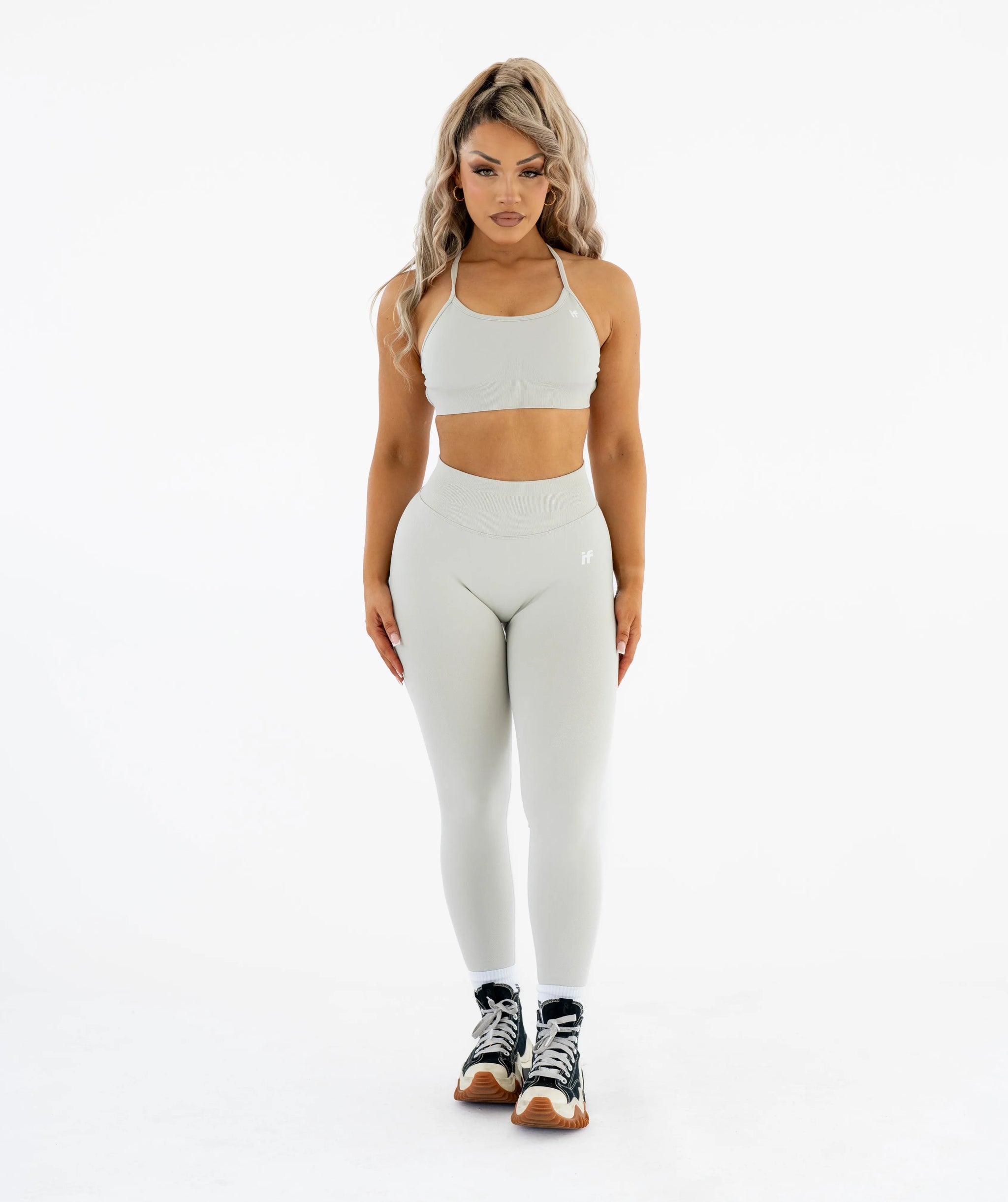 Women's Sculpting Leggings - Light Grey