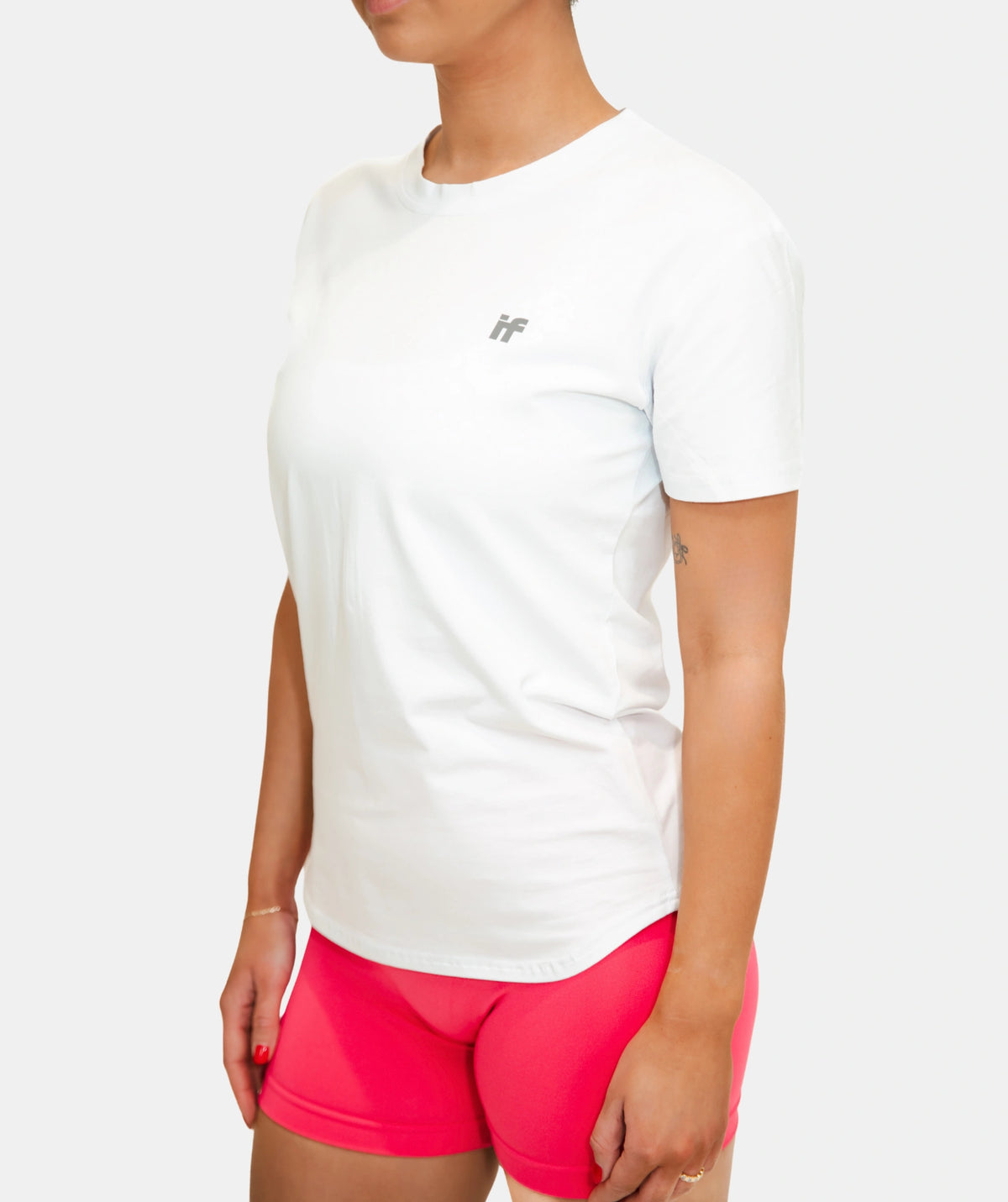 Fitness Womens White Gym TShirt