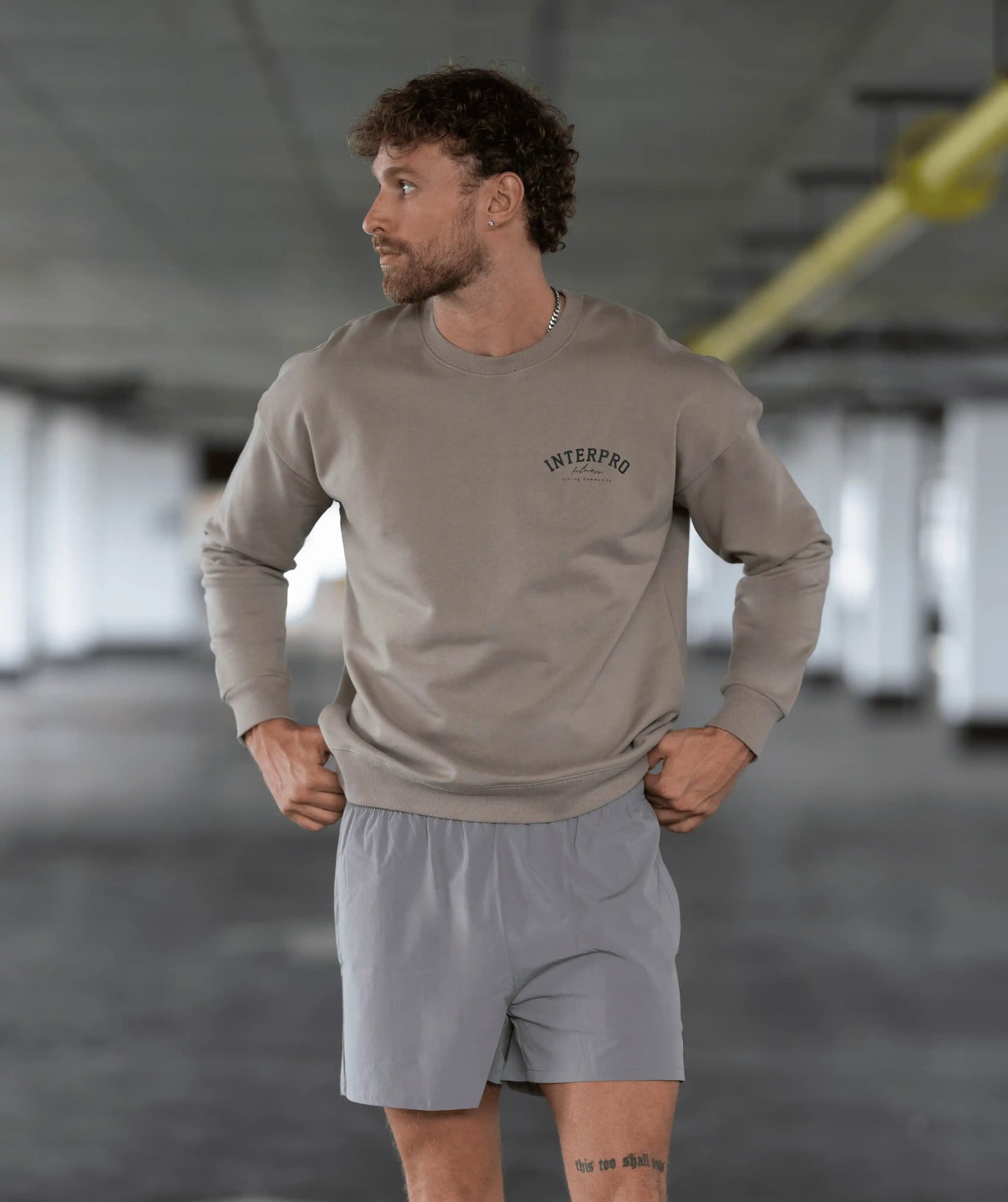 Men's Lifting Sweater - Beige