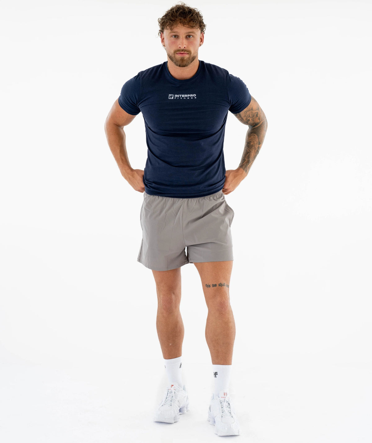 Interpro Fitness mens blue tshirt