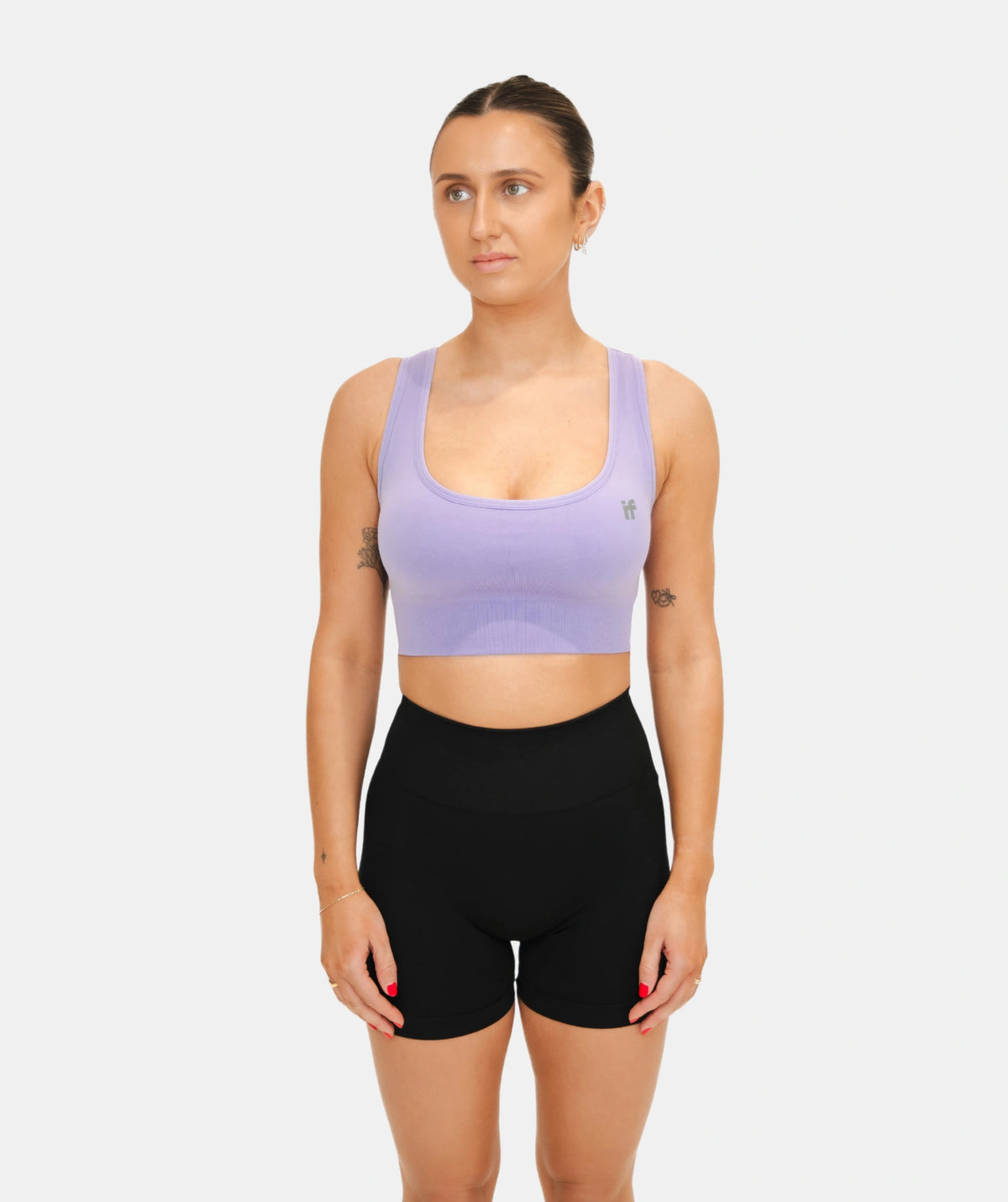 Fitness purple sports bra
