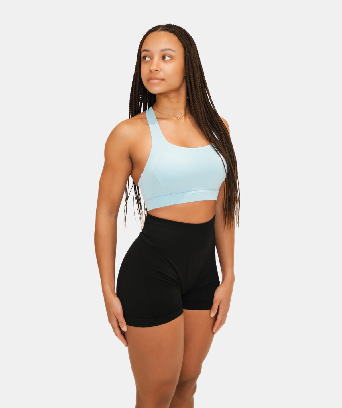 Fitness womens black gym shorts