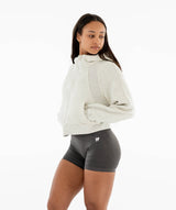 Damen-Kapuzenpullover mit Reißverschluss - Grau