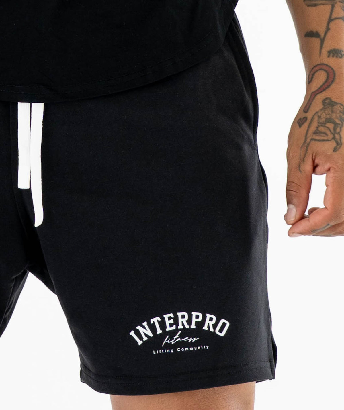 Black shorts with INTERPRO Fitness