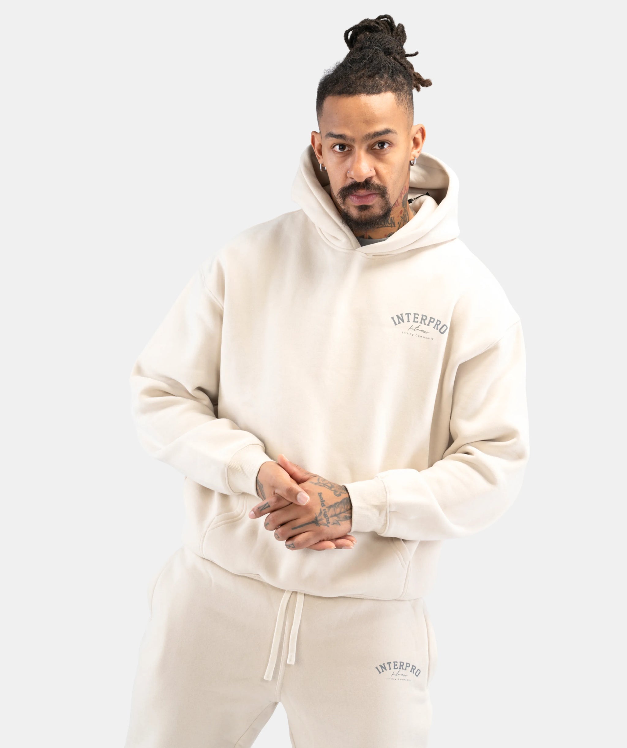Men's Pullover Hoodie - Creme