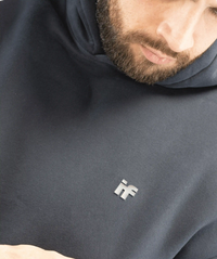 Mens Pull Over Hoodie - Navy Blue