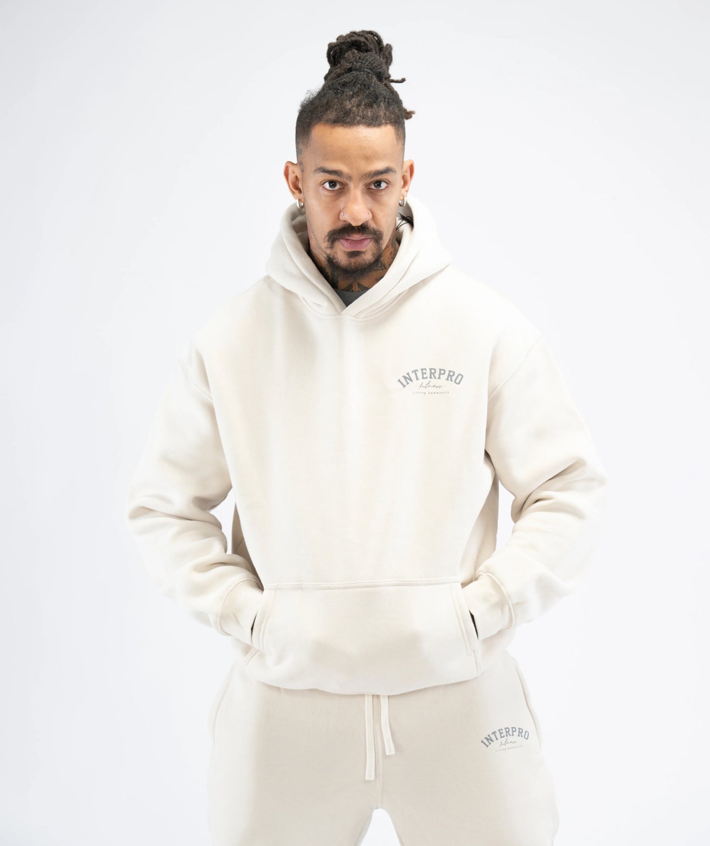 Men's Pullover Hoodie - Creme