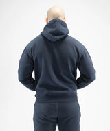 Mens Pull Over Hoodie - Navy Blue