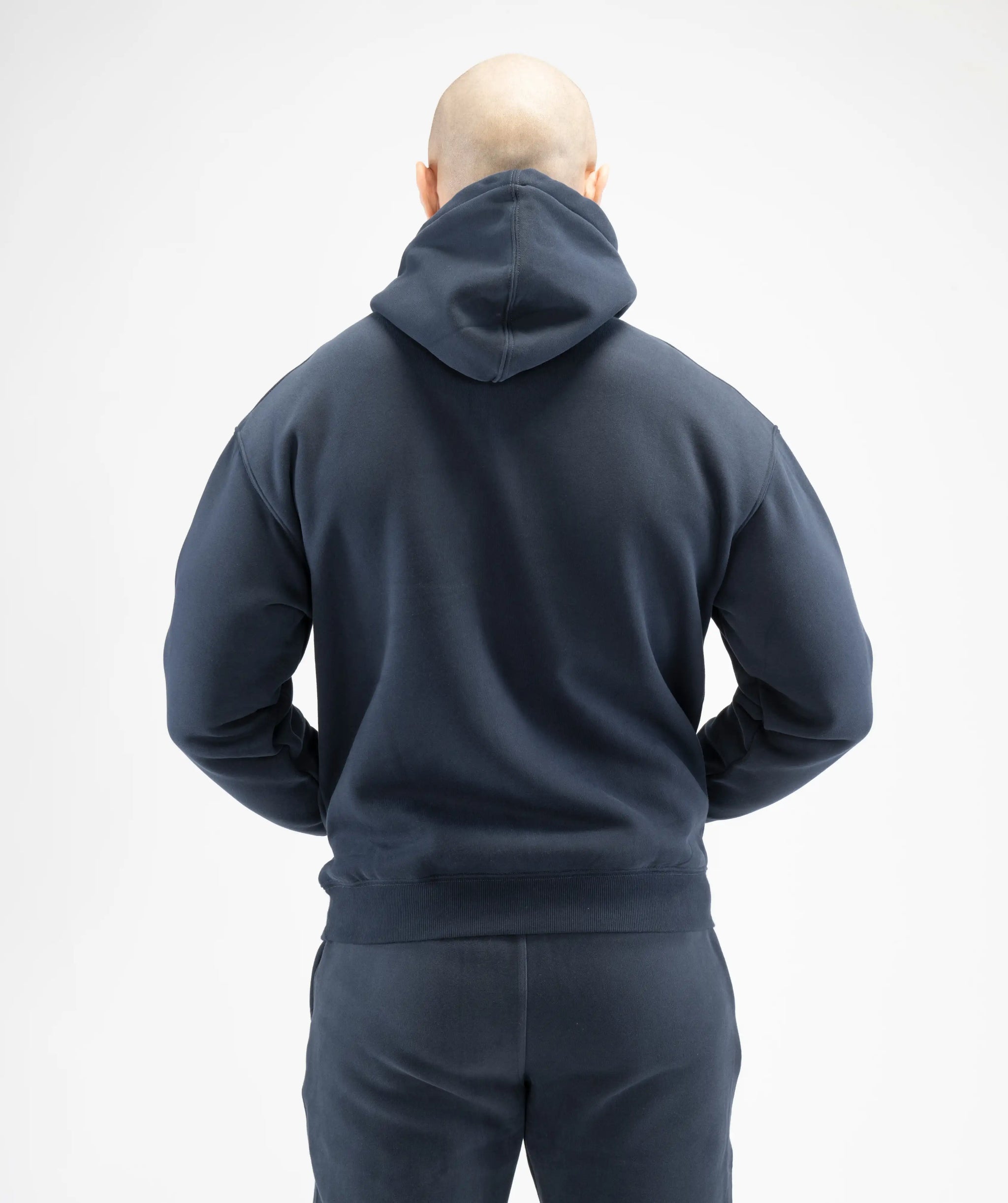 Mens Pull Over Hoodie - Navy Blue