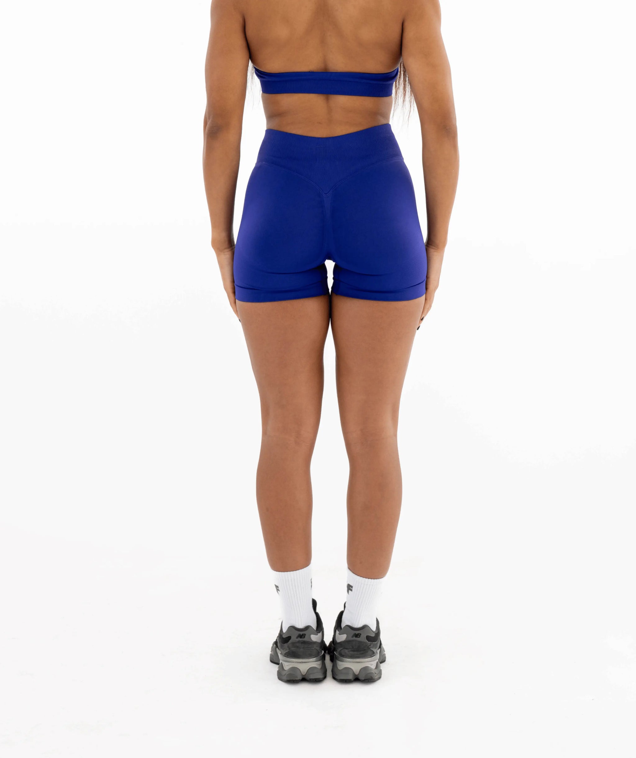 Nahtlose Shorts für Damen - Schwarz