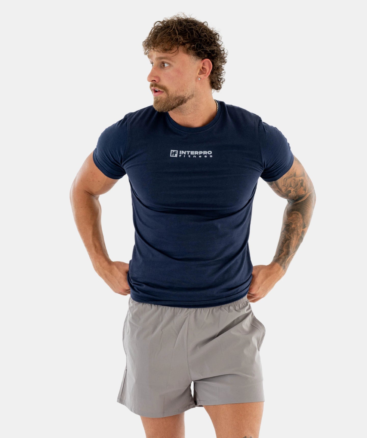 Men's Muscle Fit  Gym Tee - Blue