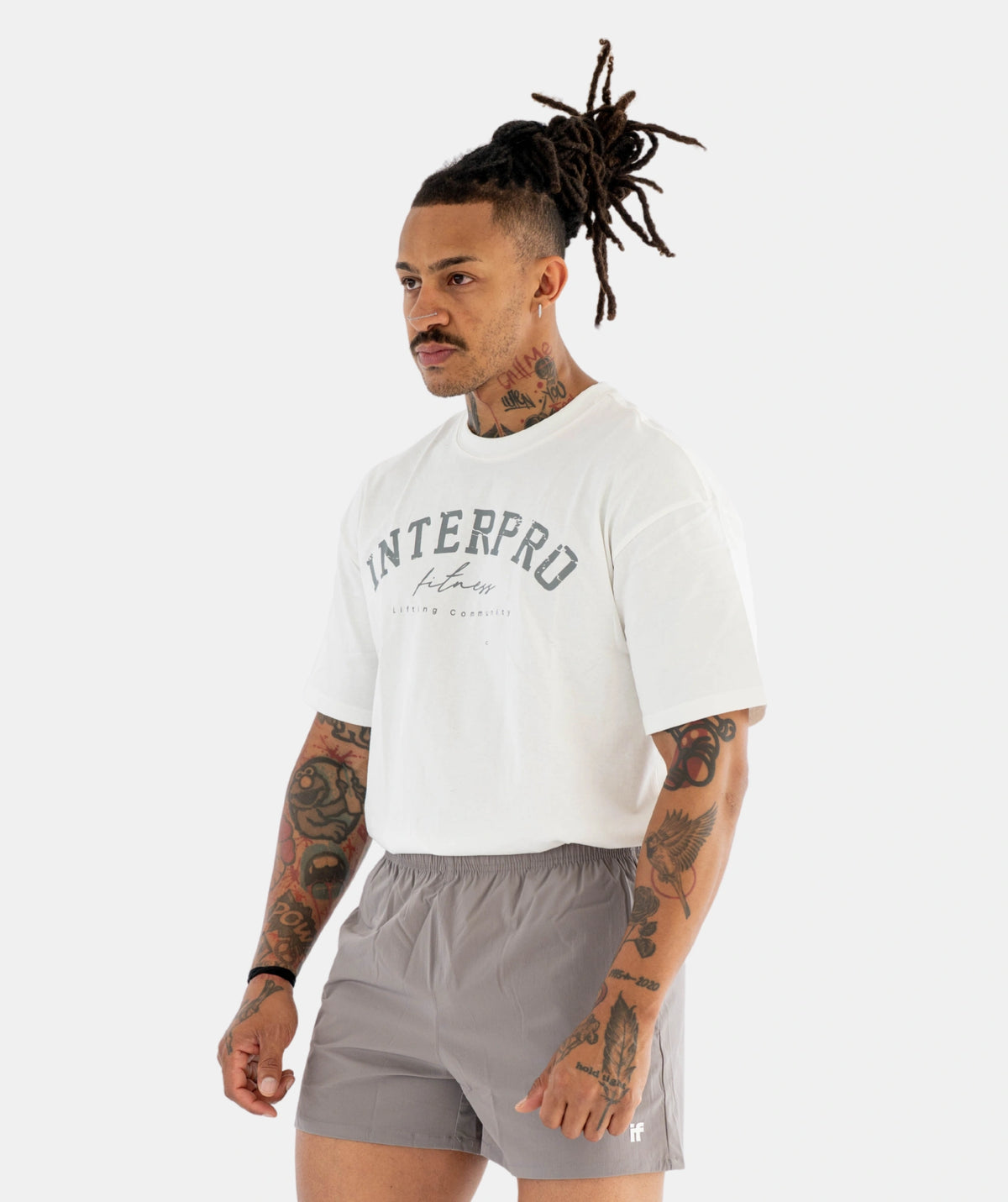 white tee Interpro Fitness