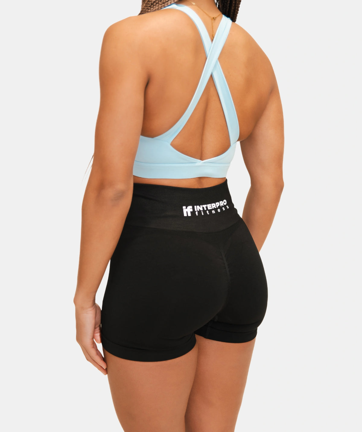 Womens black shorts IF
